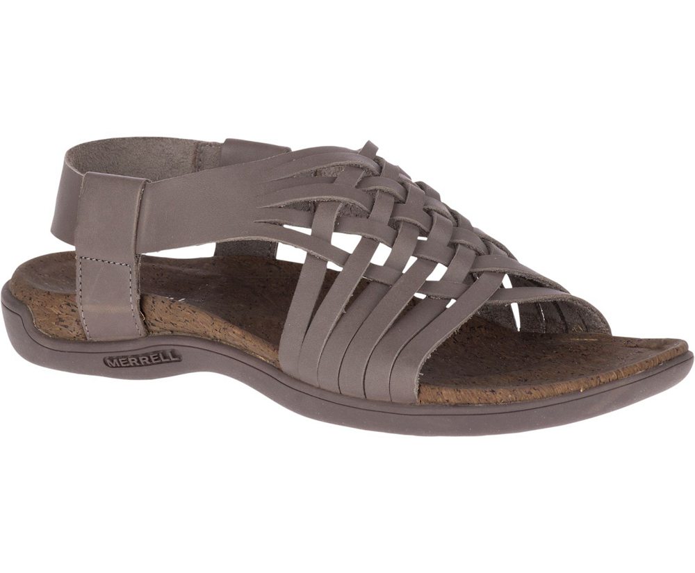 Merrell Sandals Grey - District Mahana Backstrap - Womens 79GDXCZMS